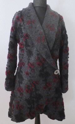 Namsa.ch - Mantel aus Walkwolle, Wollmantel, Winter Mantel, Mantel mit grossem Kragen in einer Walkwollemischung
